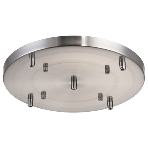 Matteo Lighting Multi Ceiling Canopy 120V Brushed Nickel Ceiling Adaptor by Matteo Lighting CP0105BN