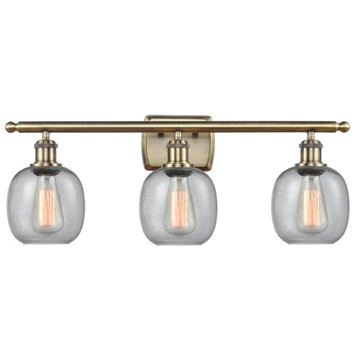 Innovations Lighting Belfast Antique Brass LED Bathroom Light by Innovations Lighting 516-3W-AB-G104-LED
