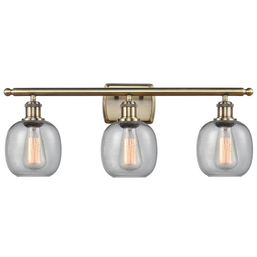 Innovations Lighting Innovations Lighting Belfast Antique Brass LED Bathroom Light 516-3W-AB-G104-LED