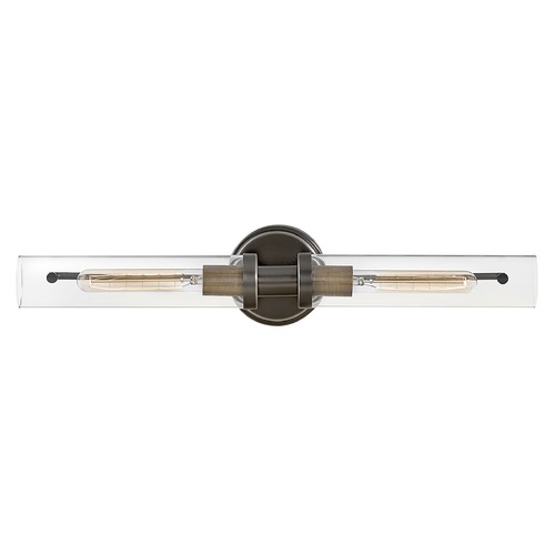 Vaughn 2-Light Vanity Light in Black Oxide & Brass by Hinkley Lighting