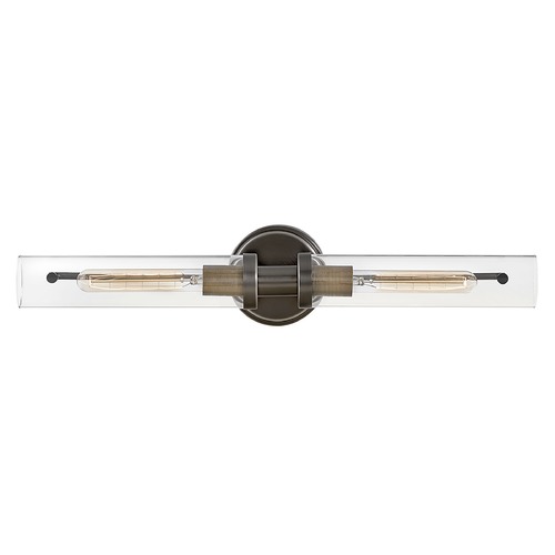 Hinkley Vaughn 2-Light Vanity Light in Black Oxide & Brass by Hinkley Lighting 51452BX