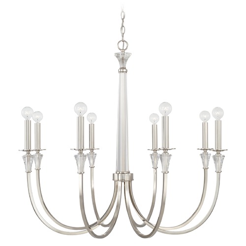 HomePlace by Capital Lighting Laurent 35.75-Inch Chandelier in Polished Nickel by HomePlace by Capital Lighting 441881PN