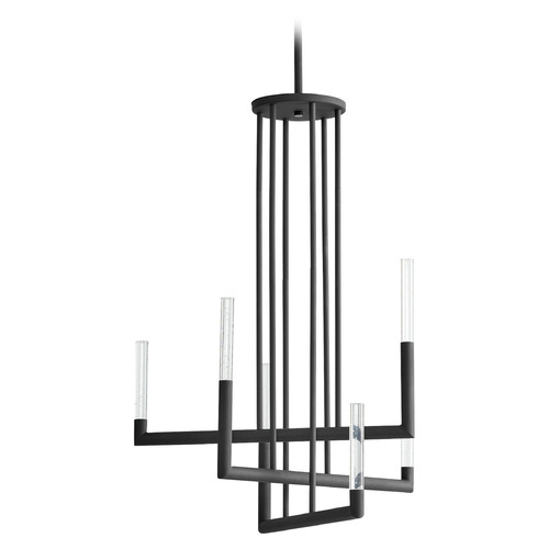 Lustre 6-Light LED Chandelier in Black by Oxygen Lighting