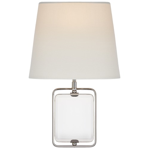 Visual Comfort Signature Collection Suzanne Kasler Henri Framed Sconce in Nickel by Visual Comfort Signature SK2030CGPNL