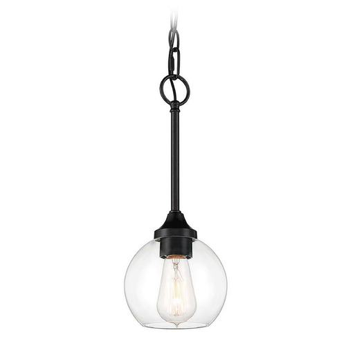 Glenda Flat Black Mini Pendant by Craftmade Lighting
