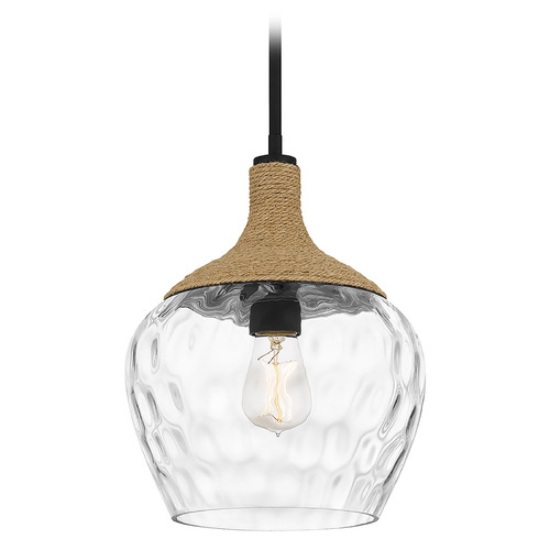 Quoizel Lighting Royer 12-Inch Rope Pendant in Matte Black by Quoizel Lighting QPPC5603MBK