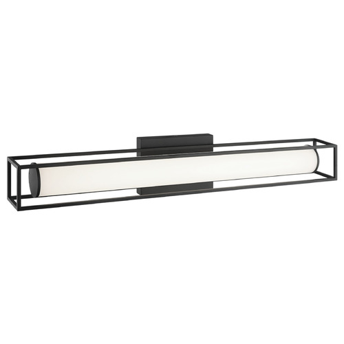 Matteo Lighting Matteo Lighting Flannigan Matte Black LED Vertical Bathroom Light S02326MB