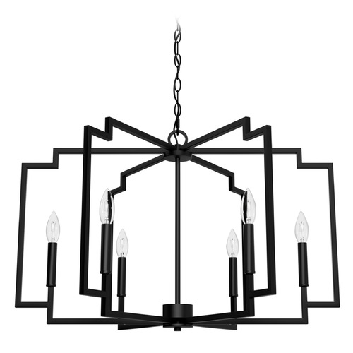 Hunter Fan Company Zoanne Matte Black Chandelier