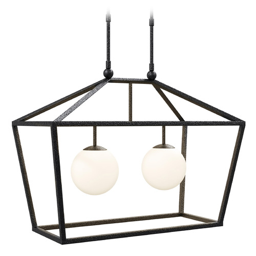 Currey and Company Lighting Currey and Company Denison Black Outdoor Hanging Light 9500-0023
