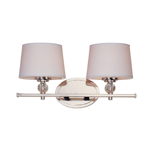 Rondo Polished Nickel Bathroom Light by Maxim Lighting