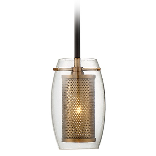 Dunbar Warm Brass & Bronze Mini Pendant by Savoy House