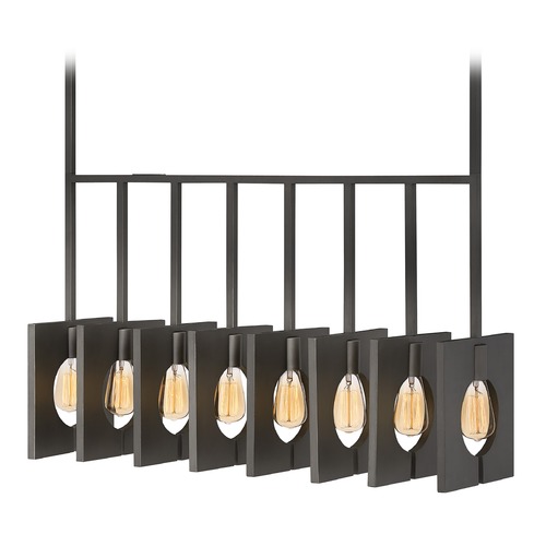 Ludlow 37.25-Inch Brushed Graphite Linear Chandelier by Hinkley Lighting