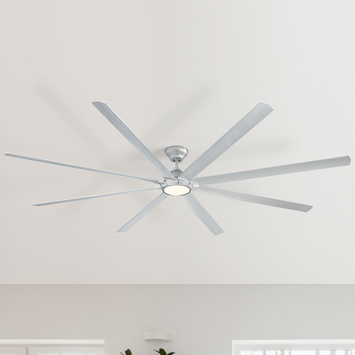 Hydra 120-Inch LED Outdoor Fan in Titanium Silver by Modern Forms