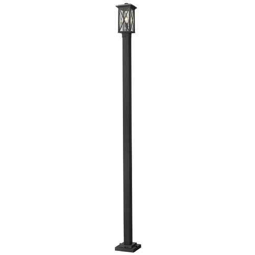 Z-Lite Brookside Black Post Light by Z-Lite 583PHMS-536P-BK