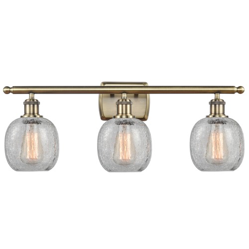 Innovations Lighting Innovations Lighting Belfast Antique Brass Bathroom Light 516-3W-AB-G105