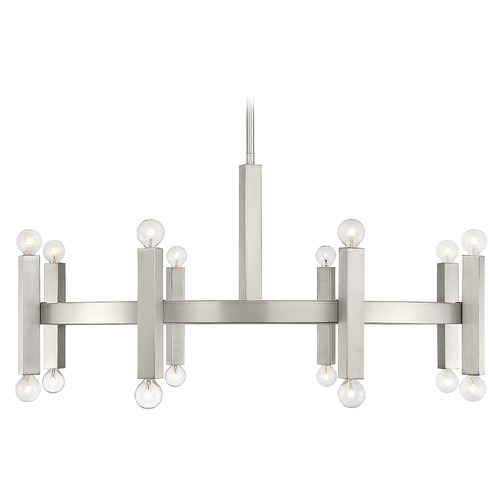 Meridian 40.5-Inch Chandelier in Brushed Nickel by Meridian M100103BN