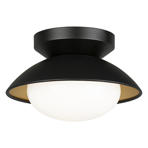 Matteo Lighting Matteo Lighting Hatley Black Flushmount Light M13101BKOP