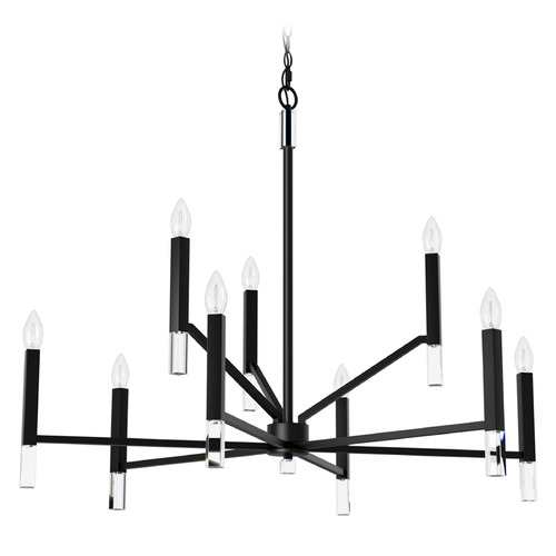 Hunter Fan Company Sunjai Matte Black Chandelier