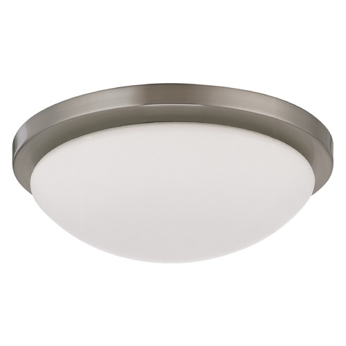 Nuvo Lighting LED Flush Mount Brushed Nickel Button by Nuvo Lighting 62/1042