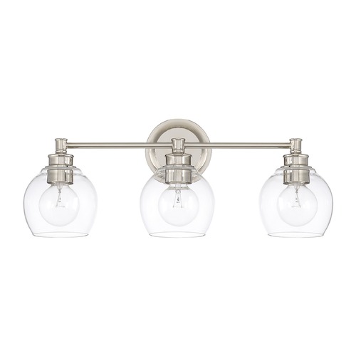 Capital Lighting Mid-Century 24-Inch Vanity Light in Polished Nickel by Capital Lighting 121131PN-426