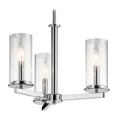 Crosby 18-Inch Chrome Chandelier by Kichler Lighting