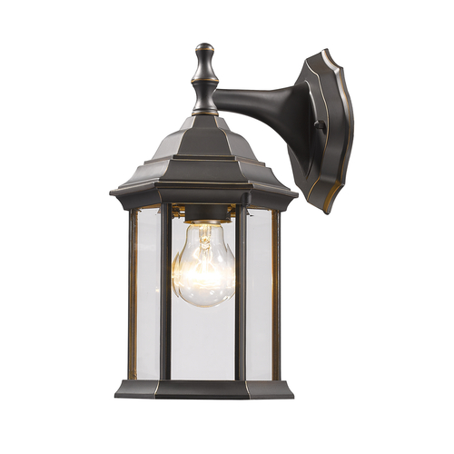 Waterdown Oil Rubbed Bronze Outdoor Wall Light by Z-Lite