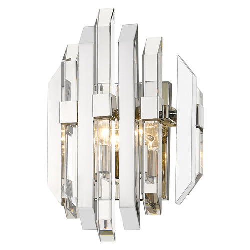 Bova Polished Nickel Sconce by Z-Lite