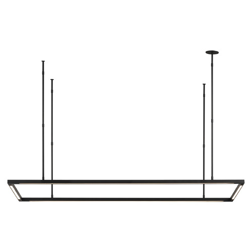 Visual Comfort Modern Collection Stagger 50-Inch LED Linear Light in Black by Visual Comfort Modern 700LSSTG50B-LED927