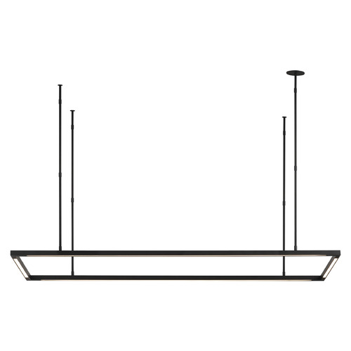 Stagger 50-Inch LED Linear Light in Black by Visual Comfort Modern