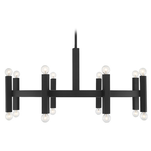 Meridian 40.5-Inch Chandelier in Matte Black by Meridian M100103MBK