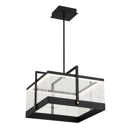 Eurofase Lighting Tye 20-Inch LED Pendant in Matte Black by Eurofase Lighting 44256-012