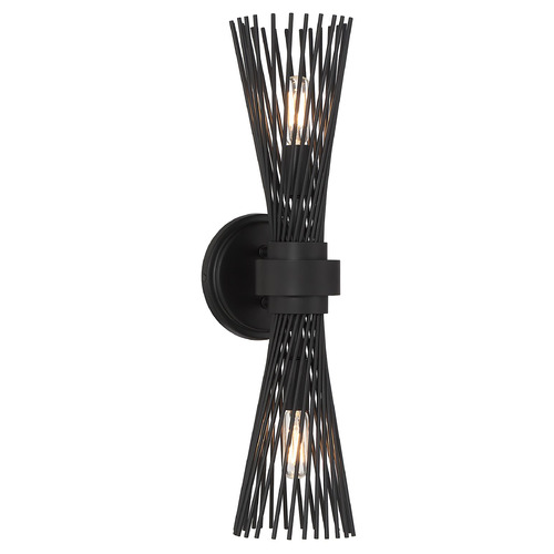 Savoy House Lighting Longfellow Matte Black Sconce