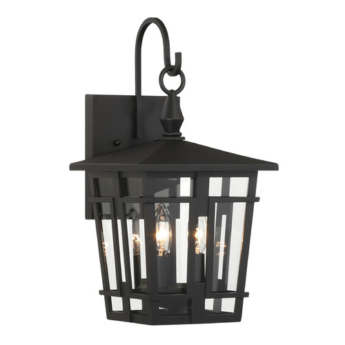 Minka Lavery Grand Fieldstone Sand Coal Black Outdoor Wall Light