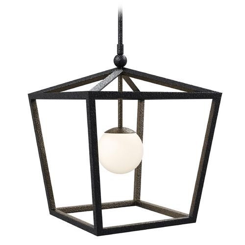 Currey and Company Lighting Currey and Company Denison Black Outdoor Hanging Light 9500-0025