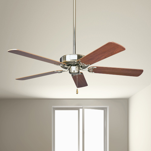 52-Inch Air Pro Builder Fan in Brushed Nickel by Progress Lighting