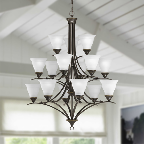 Trinity 43.75-Inch Chandelier in Antique Bronze by Progress Lighting