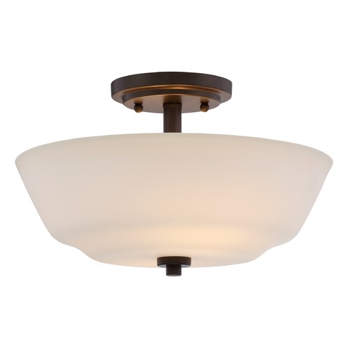 Willow Aged Bronze Semi-Flush Mount by Nuvo Lighting
