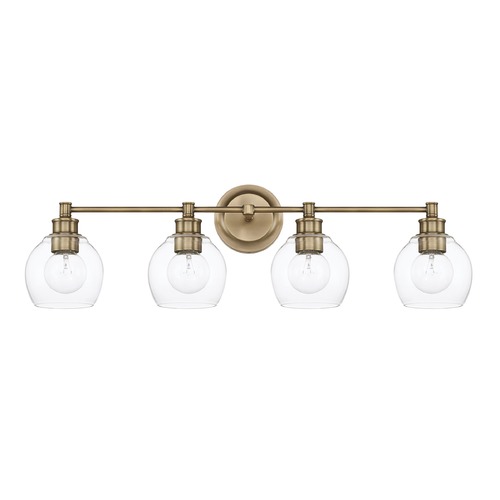 Capital Lighting Mid Century 32-Inch Vanity Light in Aged Brass by Capital Lighting 121141AD-426