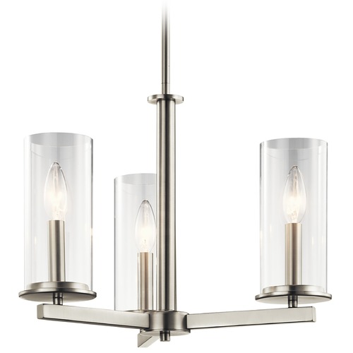 Crosby 18-Inch Chandelier in Brushed Nickel by Kichler Lighting
