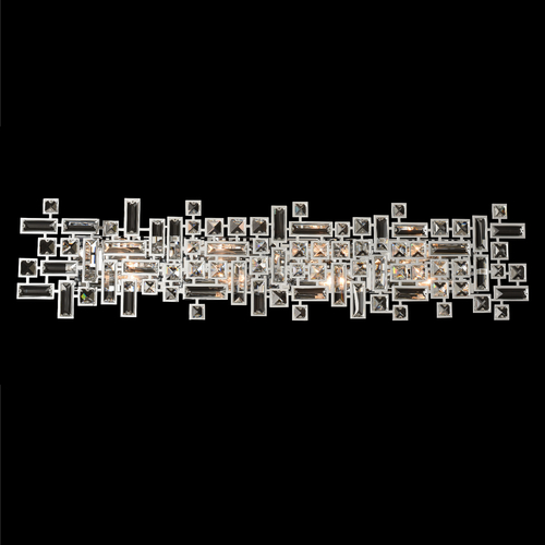 Vermeer 38-Inch Bath Light in Chrome by Allegri Crystal