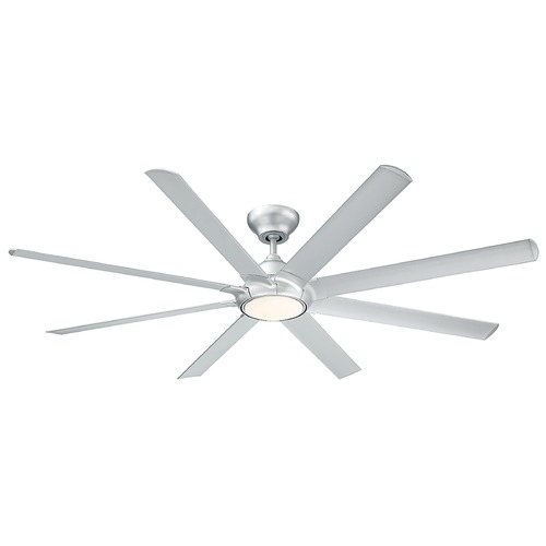 Hydra 80-Inch Wet LED Smart Fan in Titanium Silver by Modern Forms