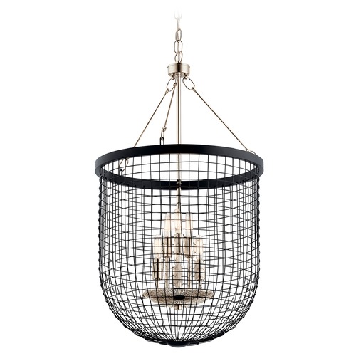 Byatt Large 6-Light Pendant in Black by Kichler Lighting