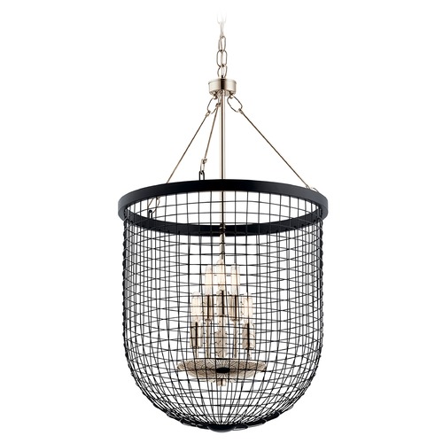 Kichler Lighting Byatt Large 6-Light Pendant in Black by Kichler Lighting 42376BK