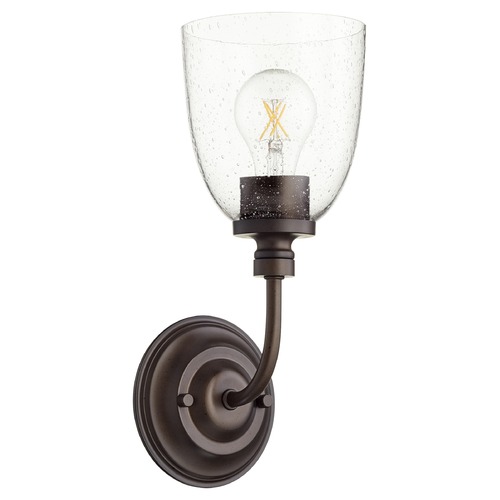 Quorum Lighting Rossington Oiled Bronze Sconce by Quorum Lighting 5522-1-286