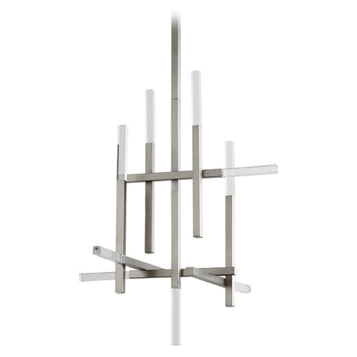 Atlantis 9-Light LED Chandelier in Satin Nickel by Oxygen Lighting