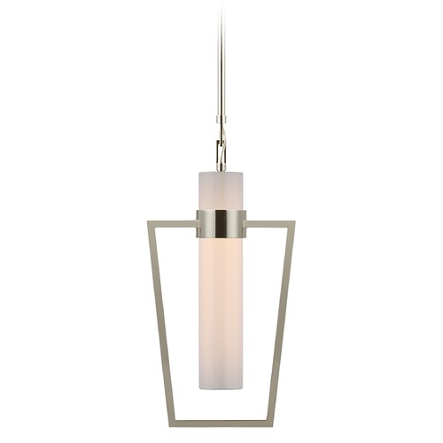 Visual Comfort Signature Collection Ian K. Fowler Presidio Caged Pendant in Nickel by Visual Comfort Signature S5676PNWG