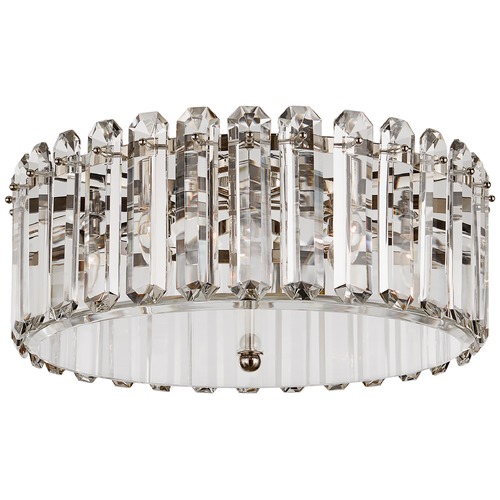 Visual Comfort Signature Collection Aerin Bonnington Large Flush Mount in Nickel by Visual Comfort Signature ARN4126PN