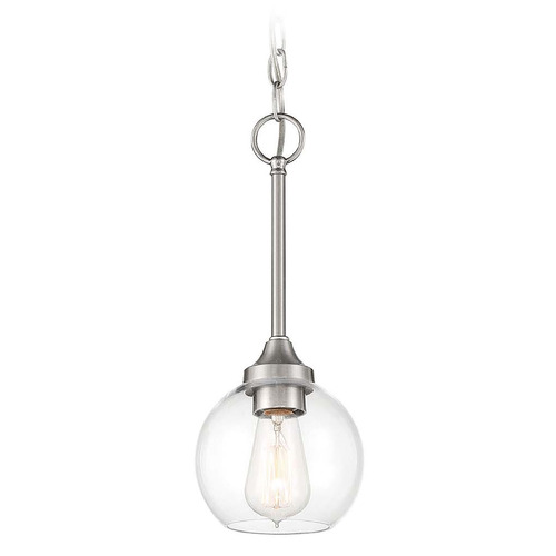 Glenda Brushed Polished Nickel Mini Pendant by Craftmade Lighting