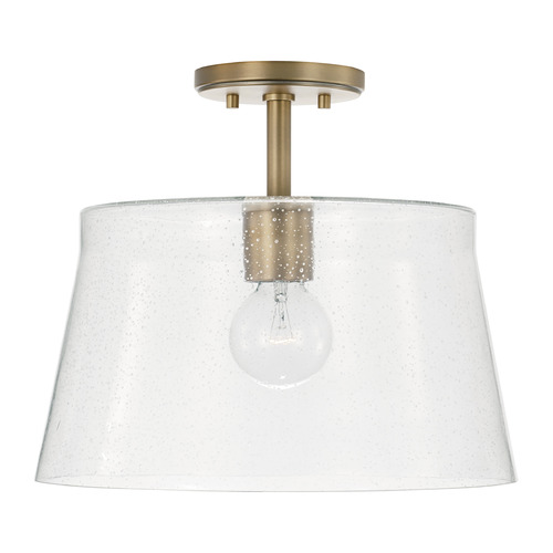 Baker Medium Dual Mount Pendant in Aged Brass by HomePlace by Capital Lighting