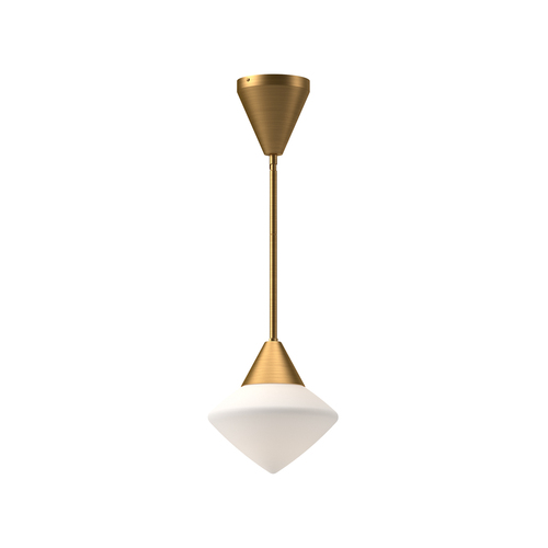 Alora Lighting Alora Lighting Nora Aged Gold Mini-Pendant Light with Conical Shade PD537508AGOP